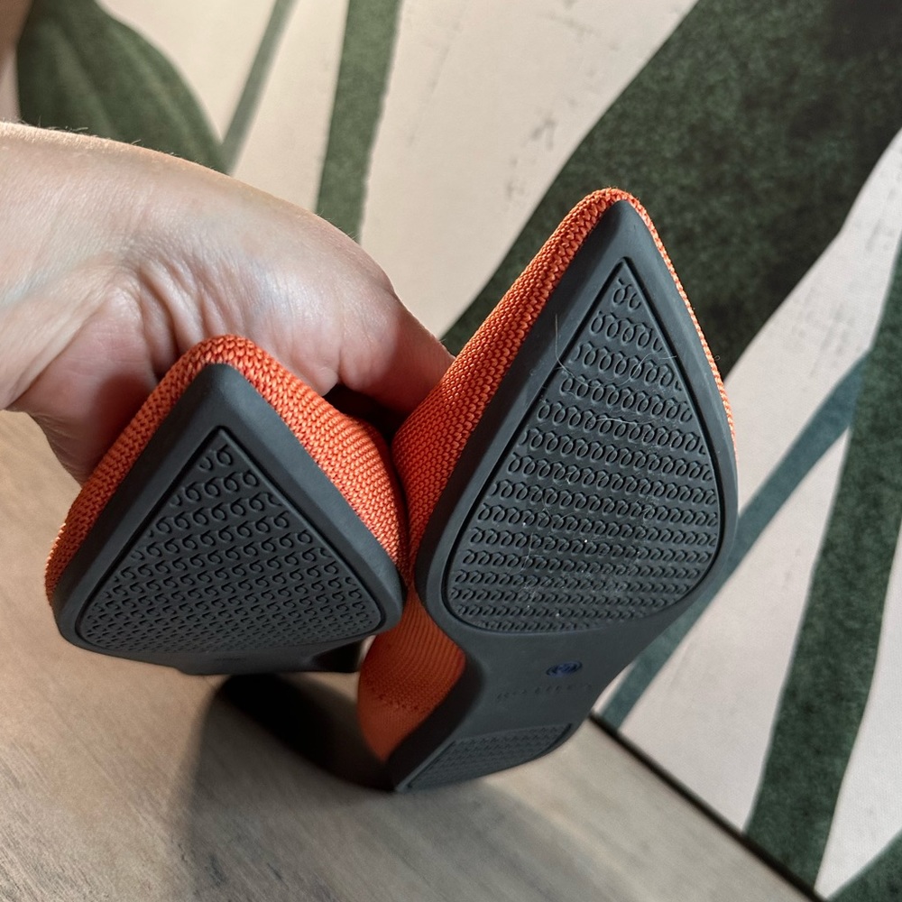 Rothy’s The Point (Retired) Persimmon Orange 8 Euc - image 5